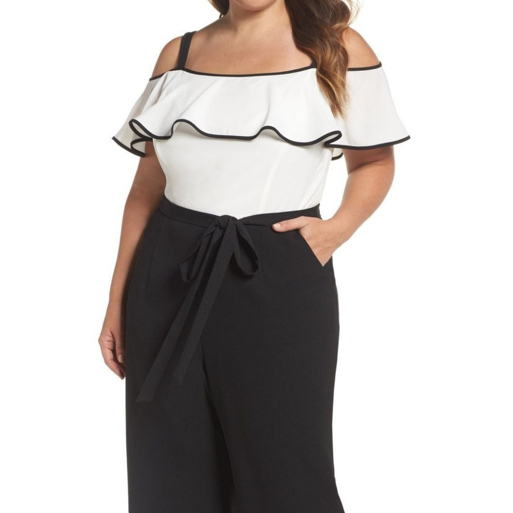 Eliza J NEW White Black Women's Size 16W